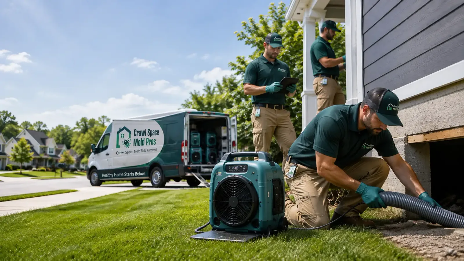 Crawl Space Mold Removal in Ipswich, SD
